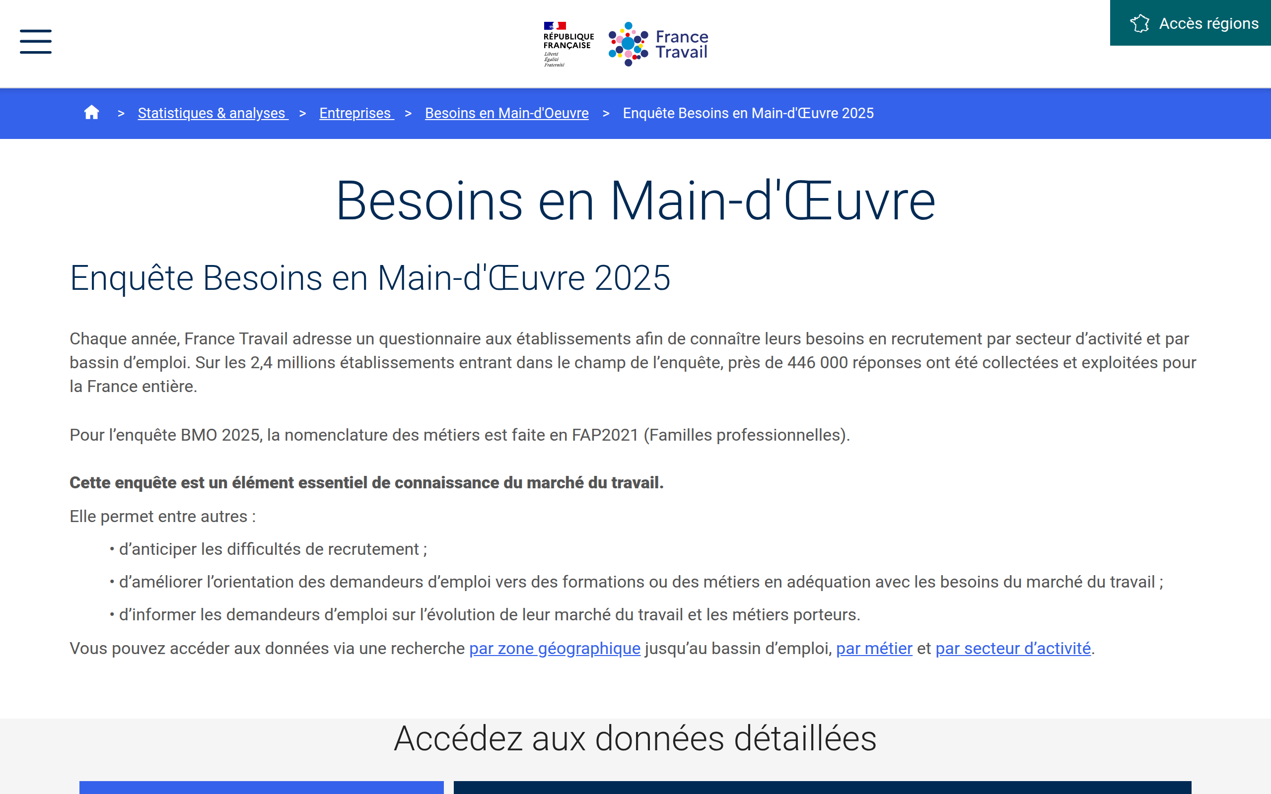 Besoins en Main-d’Œuvre
